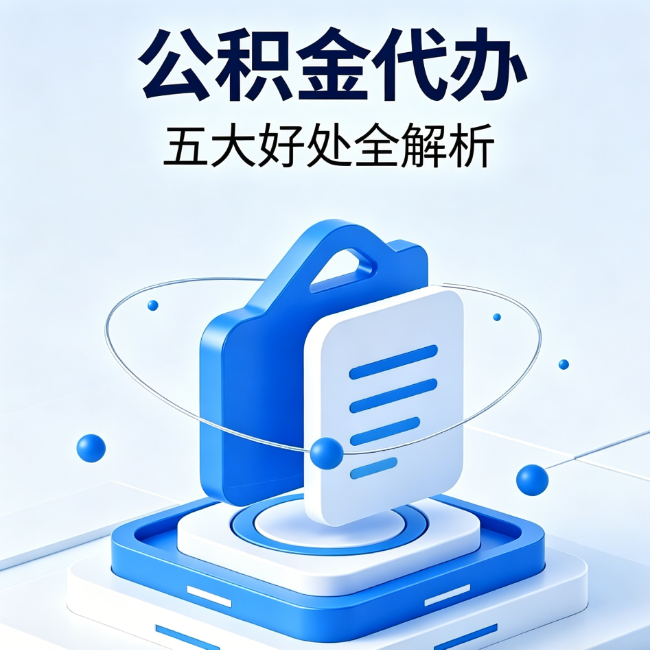 抚州公积金代办到底值不值？这5大好处让你少走弯路